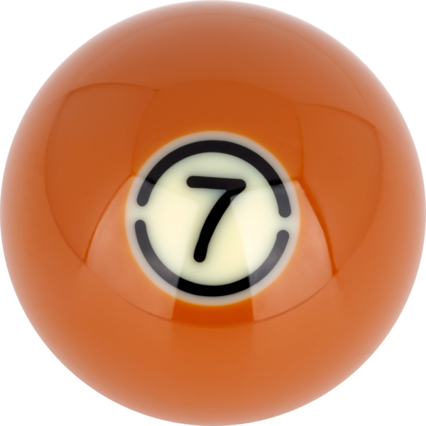 Aramith BLACK Replacement Ball – #7 | Golden Break Billiards